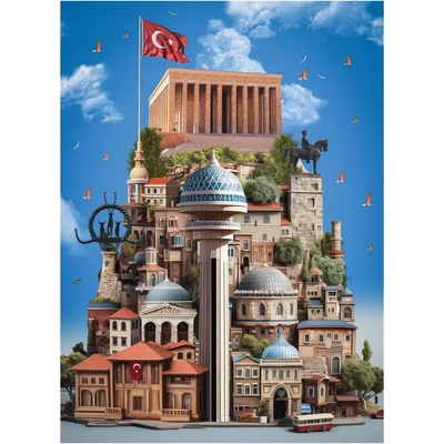 Anatolian - Puzzle Yasin Yaman: Ankara - 1 000 piese
