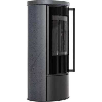 Cate ERIK s akumulačnou keramikou a keramickým vrchom GRAPHITE SATIN s čiernym ohniskom