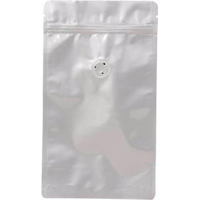 Doypack sáček s ventilem, 130*225 mm, 150 g, ALU lesklý, 10 ks