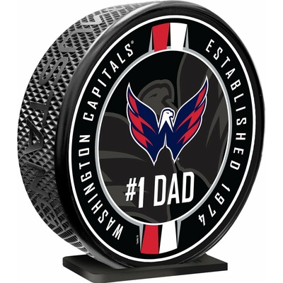 Mustang Puk Washington Capitals NHL 8" MEGA Puck #1 Dad Ribbon