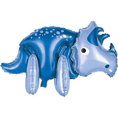 Unique BALÓNEK fóliový Triceratops modrý