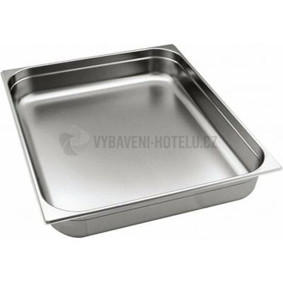 Gastronádoba nerezová plná GN 2/1 23,8 l, 650 x 530 mm, strieborná 3142013