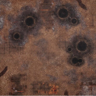 Gamemat.eu Herní podložka 4'x4' 122 x 122 cm Fallout zone