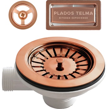 Plados Telma Plados pvd СИФОН И ПРЕЛИВНИК ЗА МИВКА С 1 КОР МЕД (kitpvd1c)