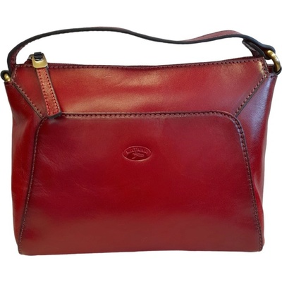 Katana crossbody kožená kabelka přes rameno tmavě 82361-08 červená