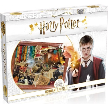 Winning Moves Пъзел Winning Moves - Harry Potter, Hogwarts, 1000 части (370857) (370857)