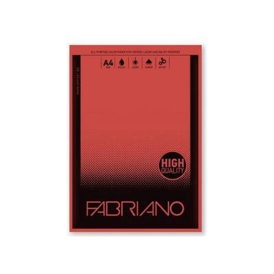 Fabriano Копирна хартия Fabriano Copy Tinta, A4, 80 g/m2, 50 листа, 103 m, Гладка повърхност, Червена, office1_1535100010