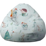 Pufrelax Пуф круша 520л. , Nirvana Gigant - Winter Wonderland, Водоустойчив, Перящ се калъф, Пълнеж от Полистиролни перли, принт