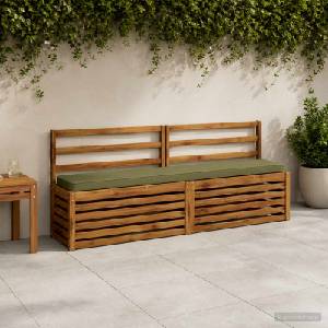 vidaXL Калъфи за пейки, 2 части VUGHT 2 pcs 100% полиестер (950821)