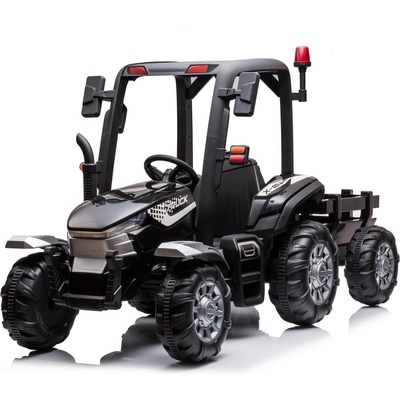 Трактор акумулаторен 24v 7a 1100w с ремарке, дистанционно управление, звукови и светлинни ефекти blt206-2
