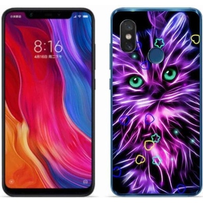 Pouzdro mmCase Gelové Xiaomi Mi 8 - abstraktní kočka