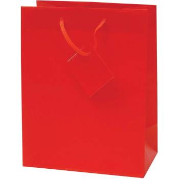 Image 1 of EUROCOM Подаръчна торбичка Mat Medium, 17.8x22.9x9.8cm, червена (25408-А-ЧЕРВЕН)