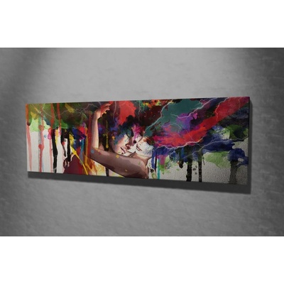 ASIR Obraz na plátně VÁŠNIVÉ OBJETÍ 80 x 30 cm