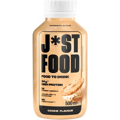 Müller J*st Food Bezlaktózový mléčný nápoj s příchutí cookies 500 ml – Zboží Dáma
