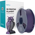 Sunlu PLA+ копринен двуцветен филамент (черен и лилав) (PLA+ Silk DC B Pur)