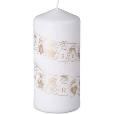 Emocio adventní kalendář 68x150 bílá zlatý potisk 385 g