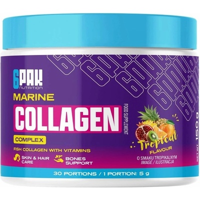6PAK Marine Collagen Complex tropical fruit 150 g
