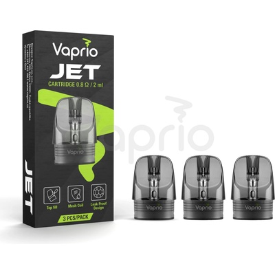 Vaprio Jet cartridge 0.8 ohm 3 ks
