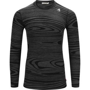 Aclima Мъжко мериносово термобельо Aclima WW Crew Neck Merino base layer - Black Motion (015-0274-0811)
