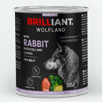 Brilliant Wolfland Králík s brokolicí a quinoou 800 g
