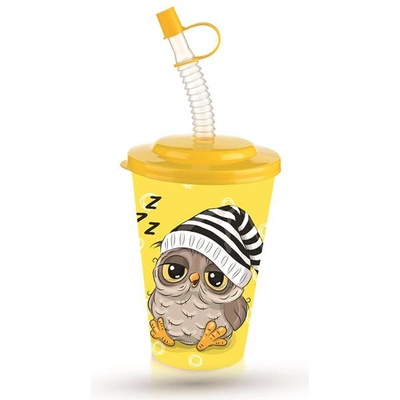 Titiz Plastik TZ-AP-9128-Детска чаша с капак и сламка 650ml (0130301)