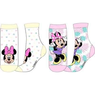 Minnie Mouse 5234A359 Dievčenské ponožky mix farieb Biela