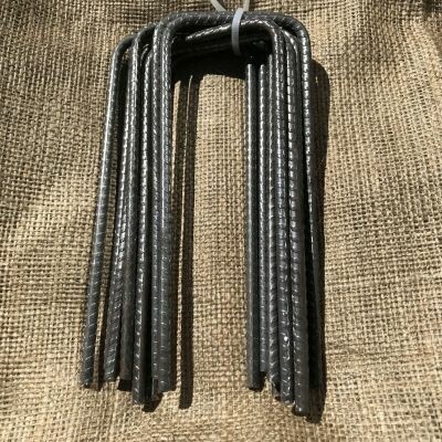 OZY Oceľová skoba U 10ks priemer 6mm dĺžka 15cm šírka 7,5cm