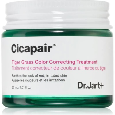 Dr. Jart+ Cicapair Tiger Grass Color Correcting Treatment интензивен крем, намаляващ зачервяването на кожата 30ml