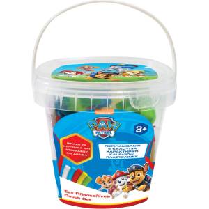 John Hellas Paw Patrol Plasteline Set In Small Bucket (03979pm)