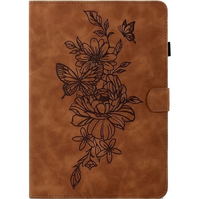 Vsetkonamobil 57124 ART FLOWER Zaklápacie puzdro Huawei MatePad T10 / T10S hnedé