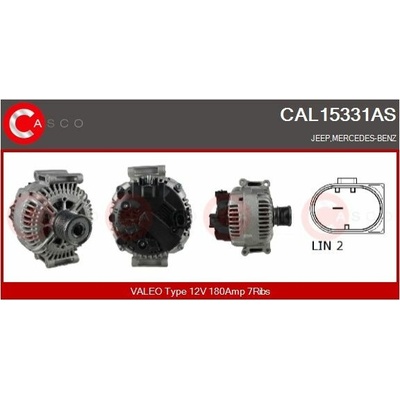 ALTERNATOR 12V 180A CAL15331AS