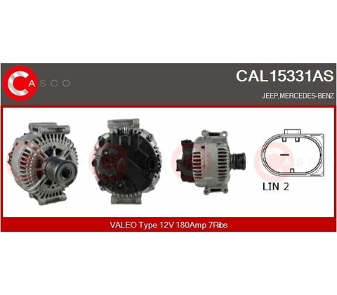 Alternátor CASCO CAL15331AS