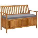 vidaXL Градинска пейка за съхранение, 120 cм, акация масив (310276)