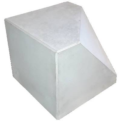 Betonová zábrana zkosená Hladký beton