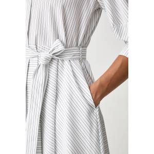 HUGO BOSS разкроена рокля от памук Debeca (50567169)