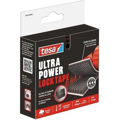 tesa Велкро лента за закрепване, двустранна, 25 mm x 1 m, TESA "Ultra Power Lock" 55233-00002-00 (55233-00002-00)
