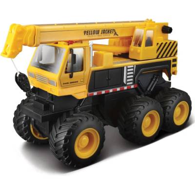 Maisto Builder Zone Jeřáb Žlutý 1:32