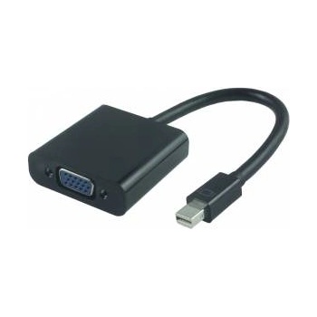 MicroConnect Active Mini DP - VGA Adaptor Mini DP M - VGA Female, Black Connect a VGA display to a Mini-DisplayPortŽ-equipped PC or MacŽ computer