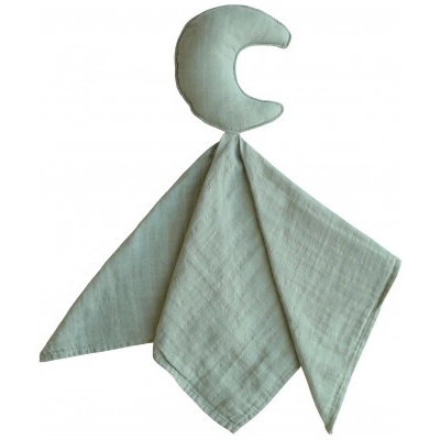 Mushie maznáčik z organickej bavlny Moon roman green