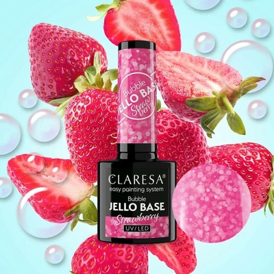 CLARESA Gél lak Bubble Jello Base Strawberry 5 g