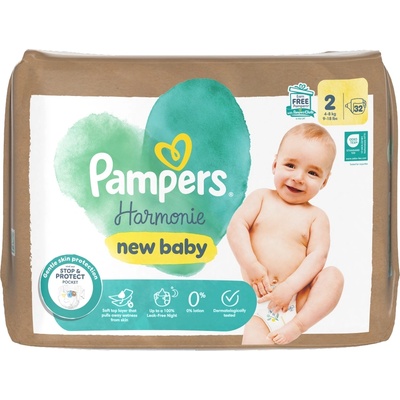 Pampers Памперси Хармони Ню Бебе размер 2 32 бр