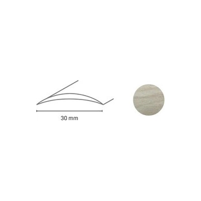 DOLLKEN ПРЕХОДЕН ПРОФИЛ DP03S О03 DECOR АЛУМ. САМОЗАЛЕПВАЩ 5113163 30ммx93см ДЪБ МОКА (5113163)