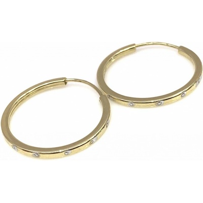 Jan Kos jewellery zlaté náušnice kruhy 59638305