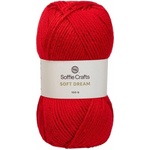 Soffie Crafts Soft Dream 09925 Really Red Плетива прежда (SC09670-09925)