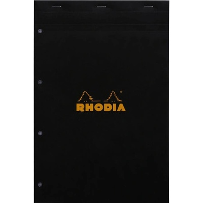 Bloc n°20 Rhodia noir A4+ perf. 4 t 80 F 5x5 - 202009C