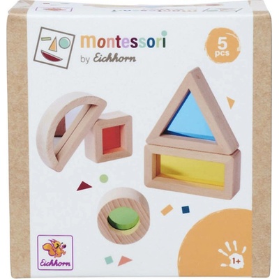 Eichhorn Montessori baby smyslové bloky set 5 tvarů