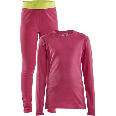 Craft Core Warm Baselayer dětský set růžová růžová