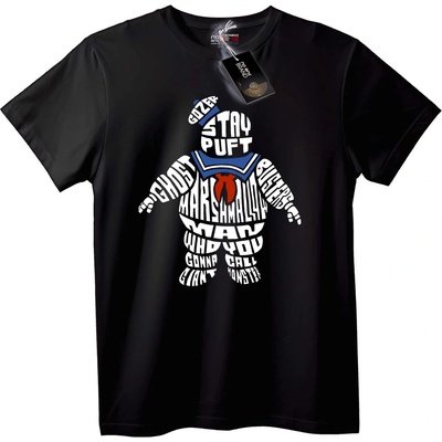NOONEBRAND Тениска с Stay Puft от Ghostbusters - XL, Black