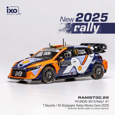 IXO Hyundai i20 N Rally1 Rally Monte Carlo 2025 1 Neuville Wydaeghe 1:43