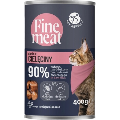 PetRepublic Fine Meat teľacie jedlo 400 g